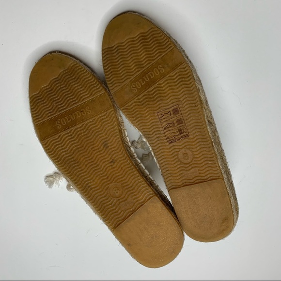 SOLUDOS Canvas Espadrille Lace Up Sneakers White Hi-Top Size 8 - Picture 7 of 9